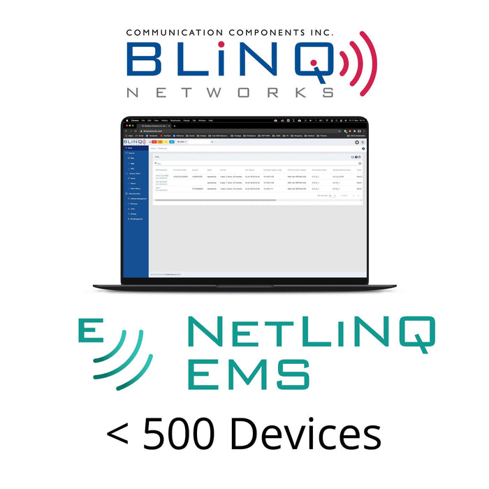 BLiNQ Networks NETLiNQ EMS License < 500 Devices - BLiNQ Networks - (Dev) Baltic Networks