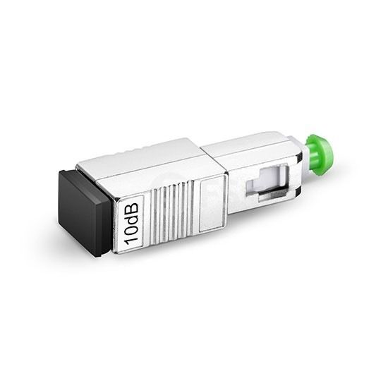 Maxxwave SC/APC Single Mode Fixed Fiber Optic Attenuator Male - Female 10dB - Maxxwave - (Dev) Baltic Networks