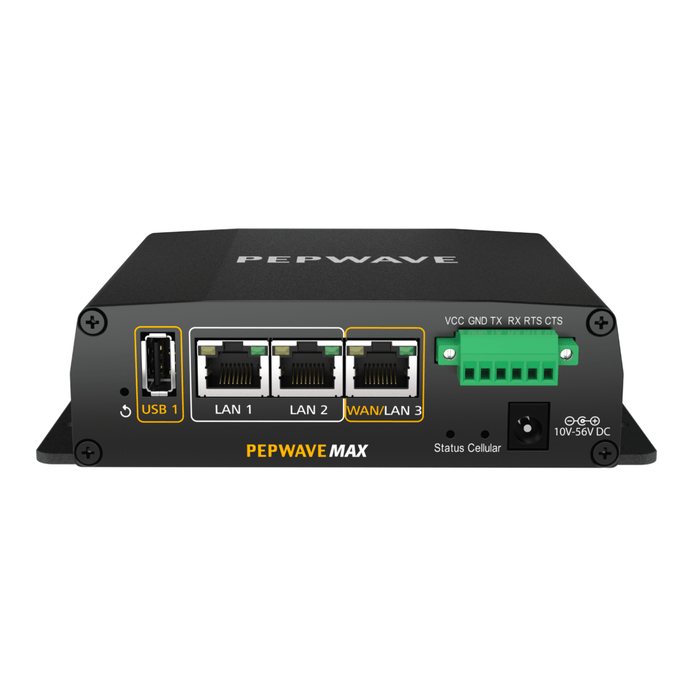 Peplink MAX BR1 ENT 300Mbps Enterprise Grade Router with LTEA Failover Band 41/42/43/46/48 - Peplink - (Dev) Baltic Networks