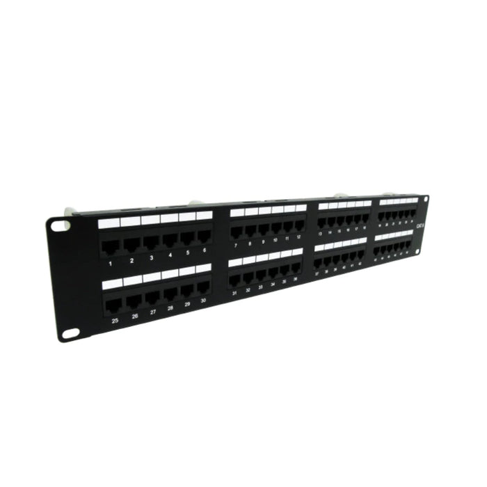Primus Cable CAT6 Network 48-Port Patch Panel 2U Rack Mount - Primus Cable - (Dev) Baltic Networks