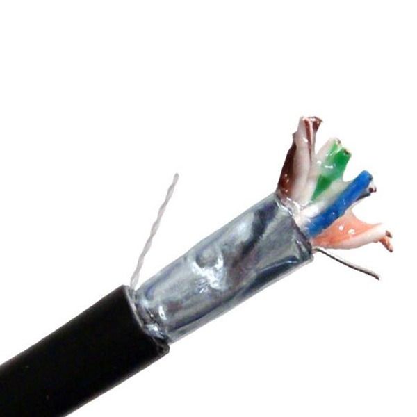 Primus Cable Gel-Filled Shielded CAT5E 350MHz Outdoor Direct Burial Ethernet Cable Black 1000 Ft - Primus Cable - (Dev) Baltic Networks