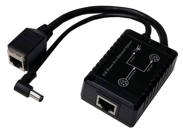 Tycon Power POE Splitter, 48VDC 802.3af POE Input, 12VDC @ 1A Output, 12W (w/ RJ45 socket) - TYCON Systems - (Dev) Baltic Networks