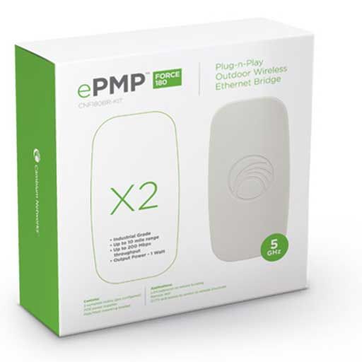 Cambium ePMP 5GHz Bridge-in-a-Box (2 x ePMP Force 180) - Cambium Networks - (Dev) Baltic Networks