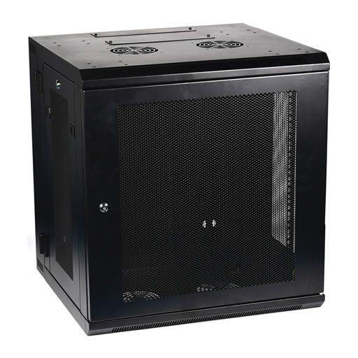 Maxxwave 12U Swing-Out Wall Mounted Indoor Enclosure 24" Deep With Lockable Front Door And Side Panel - Maxxwave - (Dev) Baltic Networks