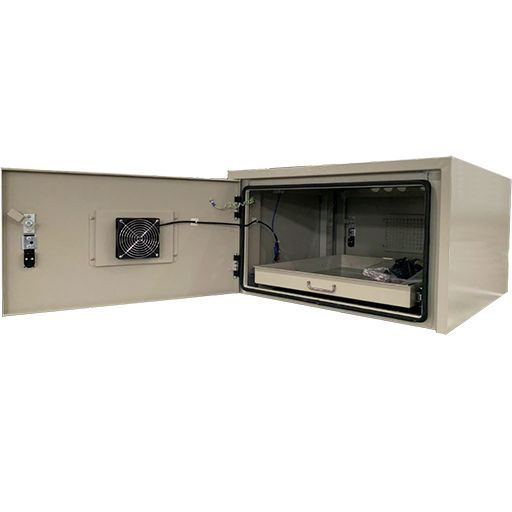 Maxxwave 17-inch IP55 Outdoor Battery Box with Sliding Tray and Cooling Fan - Maxxwave - (Dev) Baltic Networks