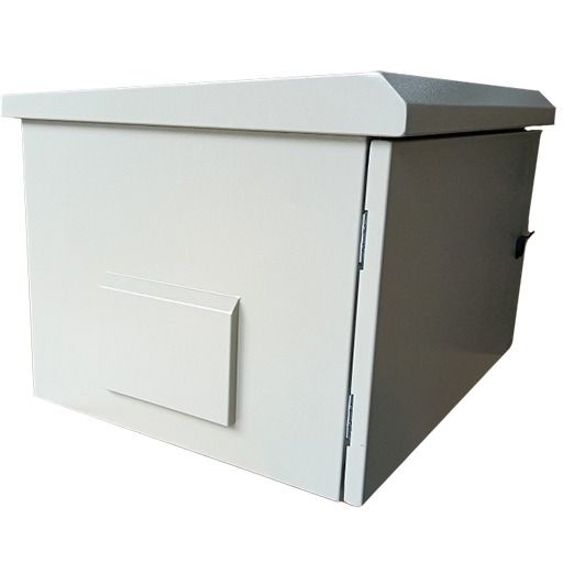 Maxxwave 6U Pole Mount Outdoor Steel Enclosure 18" Deep With Lockable Front Door - Maxxwave - (Dev) Baltic Networks
