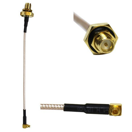 Maxxwave Pigtail MMCX to RP-SMA Bulkhead w/O-Ring (4 in / 10cm) - Maxxwave - (Dev) Baltic Networks