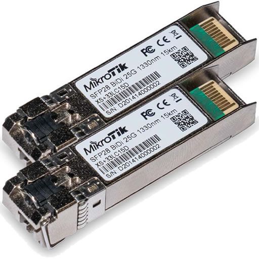 MikroTik 1G/ 10G/ 25G SFP/ SFP+ SFP28 Bi-Directional SFP Single Mode Modules Pair - MikroTik - (Dev) Baltic Networks