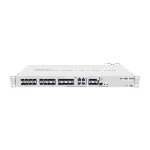 MikroTik 24 SFP Ports 4 SFP+ Ports 128Gbps 43W Switch L5 - MikroTik - (Dev) Baltic Networks