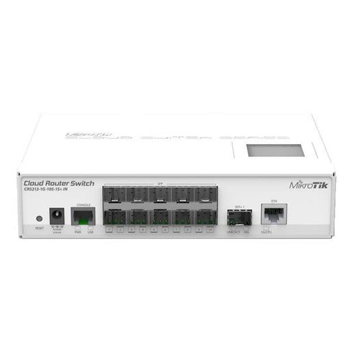 MikroTik Cloud Router 1x Gigabit port 10x SFP 1X SFP+ Layer3 Switch (fiber and wireless enabled, desktop case) - MikroTik - (Dev) Baltic Networks
