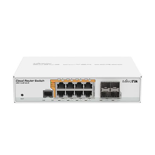MikroTik CRS112 8-Port 4-SFP Cloud Router Switch - MikroTik - (Dev) Baltic Networks