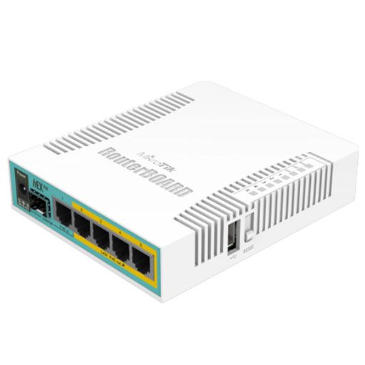 MikroTik hEX PoE RB960PGS 5-Port Gigabit Router w/SFP (4-Port PoE) - MikroTik - (Dev) Baltic Networks
