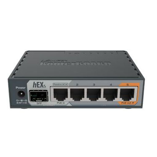 MikroTik hEX S 5 Gigabit Port Dual-Core 880MHz Ethernet Router w/SFP Level 4 - MikroTik - (Dev) Baltic Networks