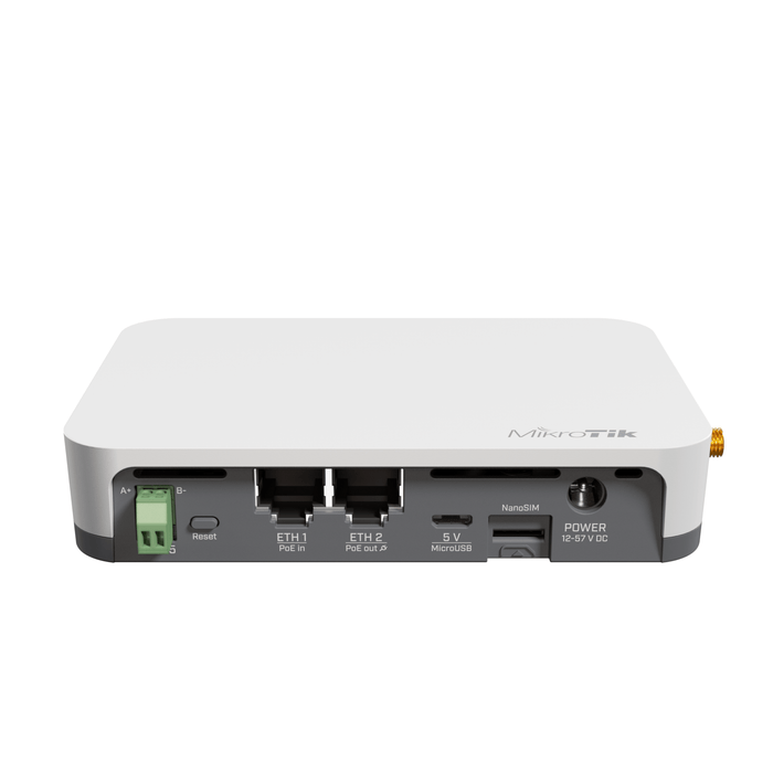 MikroTik KNOT 2.4GHz Bluetooth 2x 100Mbps Ethernet POE LR9 CAT-M LoRa IoT Gateway - MikroTik - (Dev) Baltic Networks