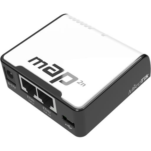 MikroTik MAP 2.4Ghz Indoor AP PoE Injector, Router and a Hotspot (built-in 1.3dBi Antenna) - MikroTik - (Dev) Baltic Networks
