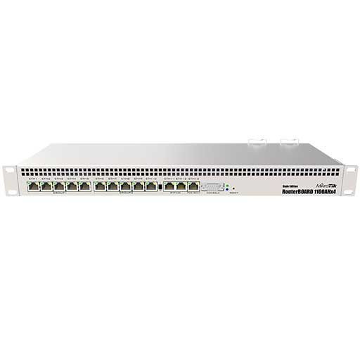 MikroTik RB1100Dx4 / RB1100AHx4 13-Port Gigabit Router Dude Edition - MikroTik - (Dev) Baltic Networks