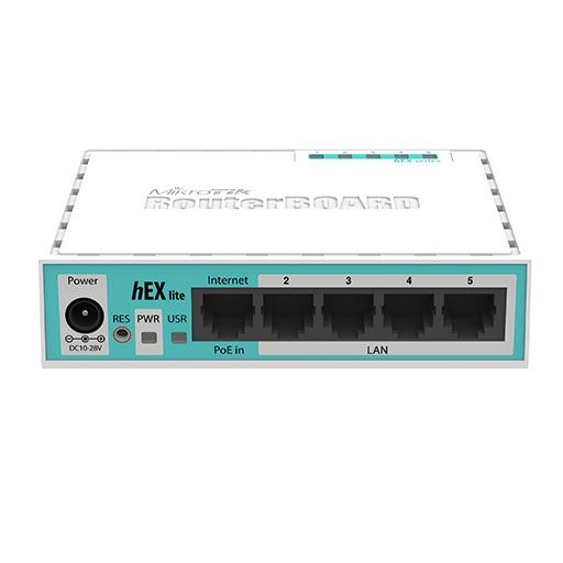 MikroTik RouterBOARD 750r2 hEX lite (Complete with enclosure, power supply) - MikroTik - (Dev) Baltic Networks