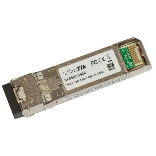 MikroTik S+85DLC03D 10Gbit SFP+ Transceiver with a 850nm Dual LC Connector - MikroTik - (Dev) Baltic Networks
