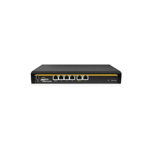 Peplink Balance 20 Dual-WAN Office Router 4-Port 1Gbps 2x FastEthernet 1x USB [BPL-021] - Peplink - (Dev) Baltic Networks