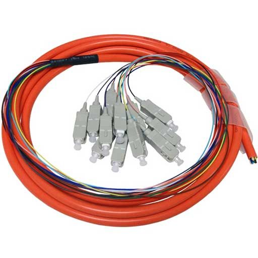 Primus Cable 3m SC, 12 Strand, Multi Mode, 62.5/125 OM1, Fiber Pigtail - Primus Cable - (Dev) Baltic Networks