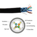 Primus Cable CAT5e Cable for WISPs 350MHz Outdoor Solid Direct Burial Shielded - 1000 Ft. Black (wooden spool) - Primus Cable - (Dev) Baltic Networks
