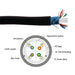Primus Cable CAT6 Cable 550MHz Outdoor Solid Direct Burial Shielded - 1000 Ft. Black - Primus Cable - (Dev) Baltic Networks