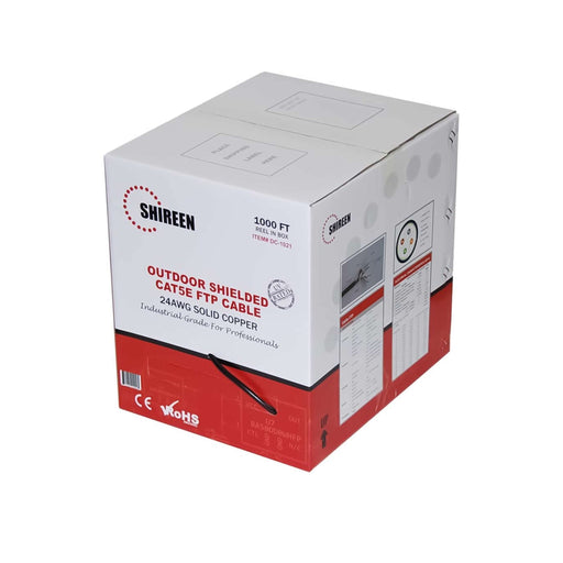 Shireen Shielded CAT5e FTP Outdoor Cable (1000ft Spool) - Shireen - (Dev) Baltic Networks