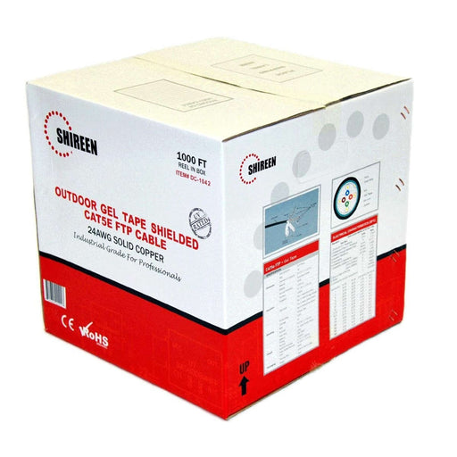 Shireen Shielded CAT5e FTP Outdoor Cable (1000ft Spool) w/ Dry Gel Tape - Shireen - (Dev) Baltic Networks