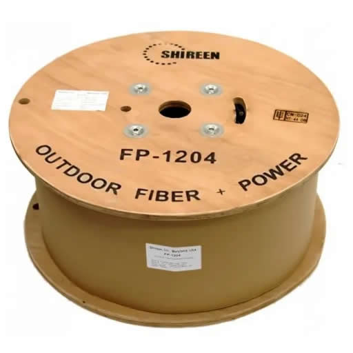 Shireen SM Fiber / 12 AWG Power Triamese Cable (1000FT Spool) - Shireen - (Dev) Baltic Networks