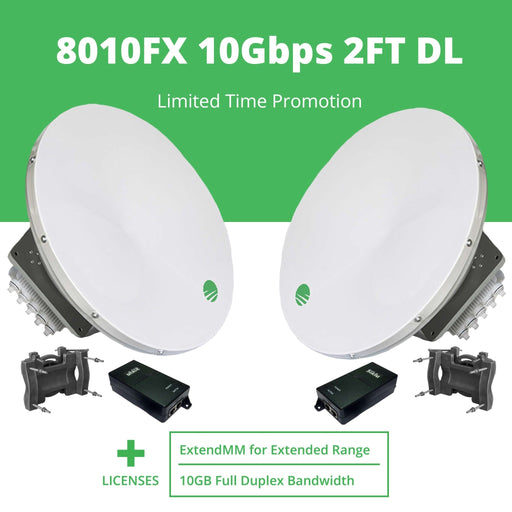 Siklu 8010FX 10Gbps Link with 2FT DL Antenna and ExtendMM - Siklu - (Dev) Baltic Networks