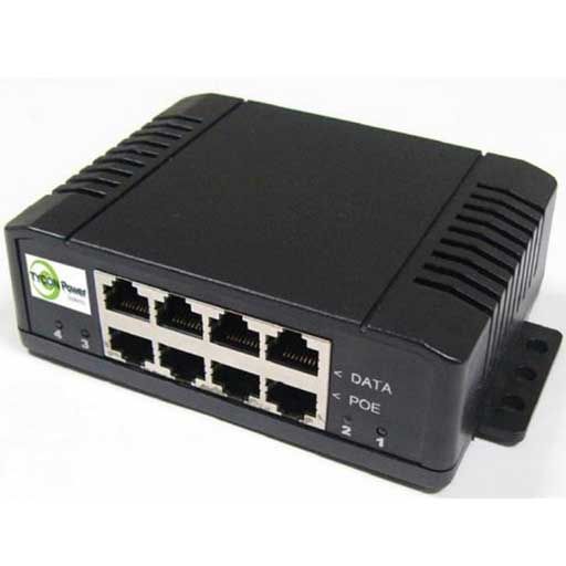 Tycon Power 4 Port Very High Power Gigabit Mid Span Passive PoE Injector - TYCON Systems - (Dev) Baltic Networks