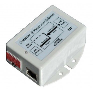 Tycon Power 48V 802.3af/at input, Switch Selectable 18V or 24V 24W Gigabit POE Out Power Source/Inserter - TYCON Systems - (Dev) Baltic Networks
