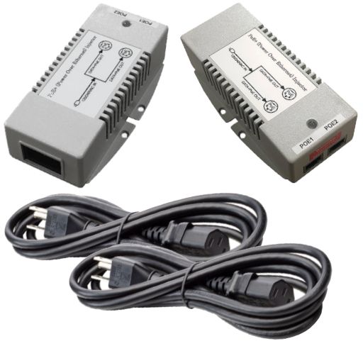 Tycon Power 56V 25W 120/240VAC in 802.3af/at out High-Power Dual Output Gigabit PoE Injector Two-Pack - TYCON Systems - (Dev) Baltic Networks
