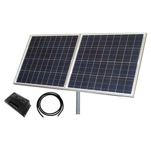 Tycon Solar 160W 12 or 24V Solar Panel Kit: 2 x 80W Panel, Pole Mount, Controller, Cable, Support 40W Continuous - TYCON Systems - (Dev) Baltic Networks