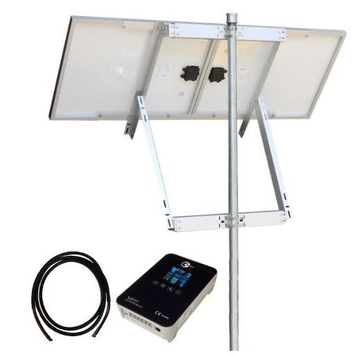 Tycon Solar Kit 170W 12V or 24V 40W Continuous Pole Mount 85W Solar Panel Kit with MPPT Controller - TYCON Systems - (Dev) Baltic Networks