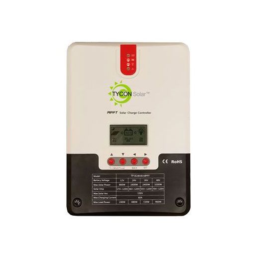 Tycon Solar MPPT Battery Charging Controller Auto Voltage 12/24/36/48V 60A Solar 20A load - TYCON Systems - (Dev) Baltic Networks
