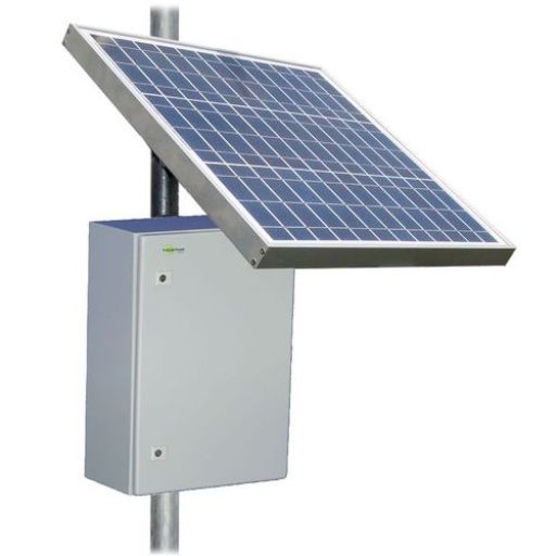 Tycon Solar RemotePro 12V 20W Small Aluminum Enclosure 12V 104Ah Battery 85W Solar Panel 24V 30W PoE 12V 1.5A Aux 24V Continuous Remote Solar Power System - TYCON Systems - (Dev) Baltic Networks