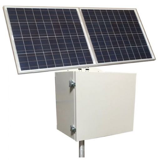 Tycon Solar RemotePro 12V/24V 40W Large Steel Enclosure 12V/24V 208Ah Battery 170W Solar Panel 12/24VDC 20A Ouput Voltage Continuous Remote Solar Power System with MPPT Controller - TYCON Systems - (Dev) Baltic Networks