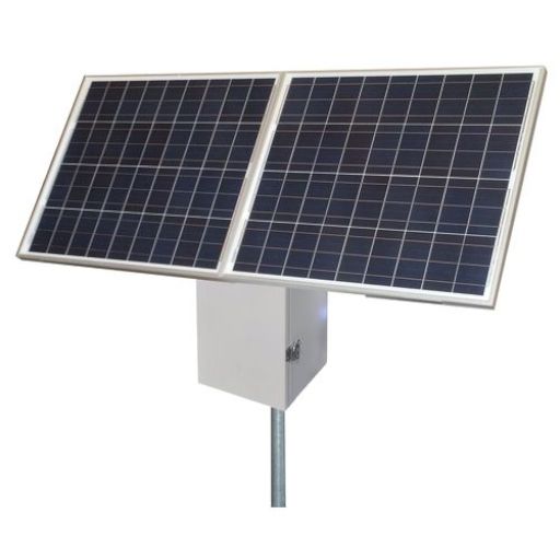 Tycon Solar RemotePro 24V 40W Large Aluminum Enclosure 24V 208Ah Battery 170W Solar Panel 24V 30W PoE 24V 1.5A Aux Continuous Remote Solar Power System - TYCON Systems - (Dev) Baltic Networks