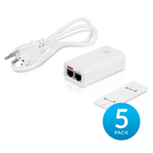Ubiquiti 24V 12W Replacement PoE Adapter White 5 Pack [POE-24-12W-5P] - Ubiquiti Networks - (Dev) Baltic Networks