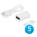 Ubiquiti 24V 12W Replacement PoE Adapter White 5 Pack [POE-24-12W-5P] - Ubiquiti Networks - (Dev) Baltic Networks