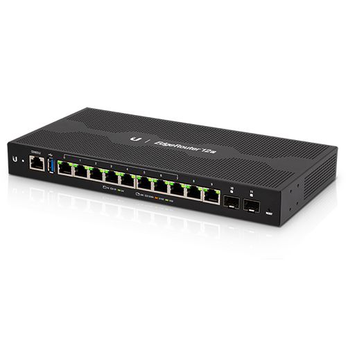 Ubiquiti EdgeRouter 12P 12-Port Layer 2 Gigabit SFP Router with 2-Pair 24V PoE - Ubiquiti Networks - (Dev) Baltic Networks