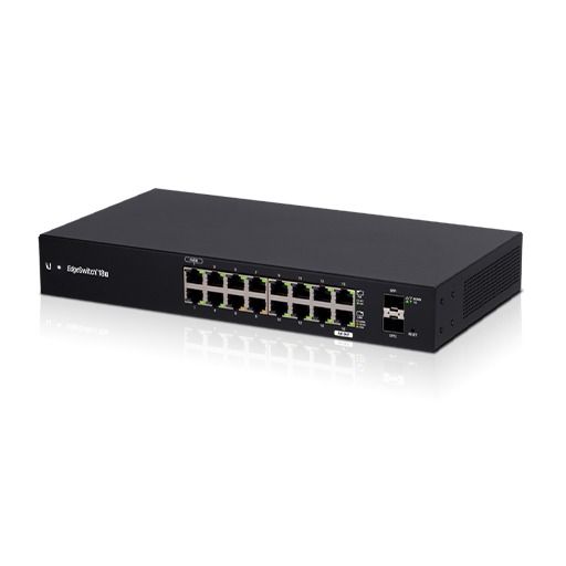 Ubiquiti EdgeSwitch 18X 36Gbps 16x 1GbE 2x SFP fanless WISP switch - Ubiquiti Networks - (Dev) Baltic Networks