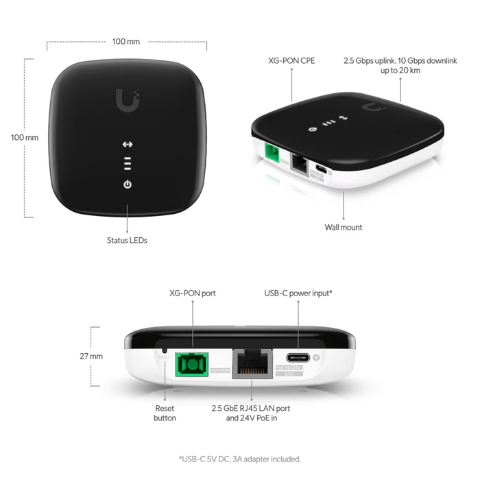 Ubiquiti UISP Fiber XG-PON CPE [UISP-FIBER-XG] - Ubiquiti Networks - (Dev) Baltic Networks